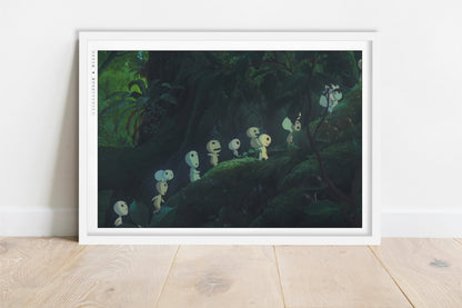 Studio Ghibli - Kodama - Art Only - White Frame