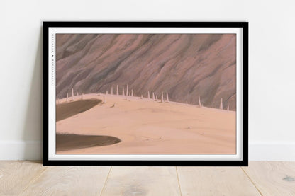 Studio Ghibli - Silent Earth - Art Only - Black Frame