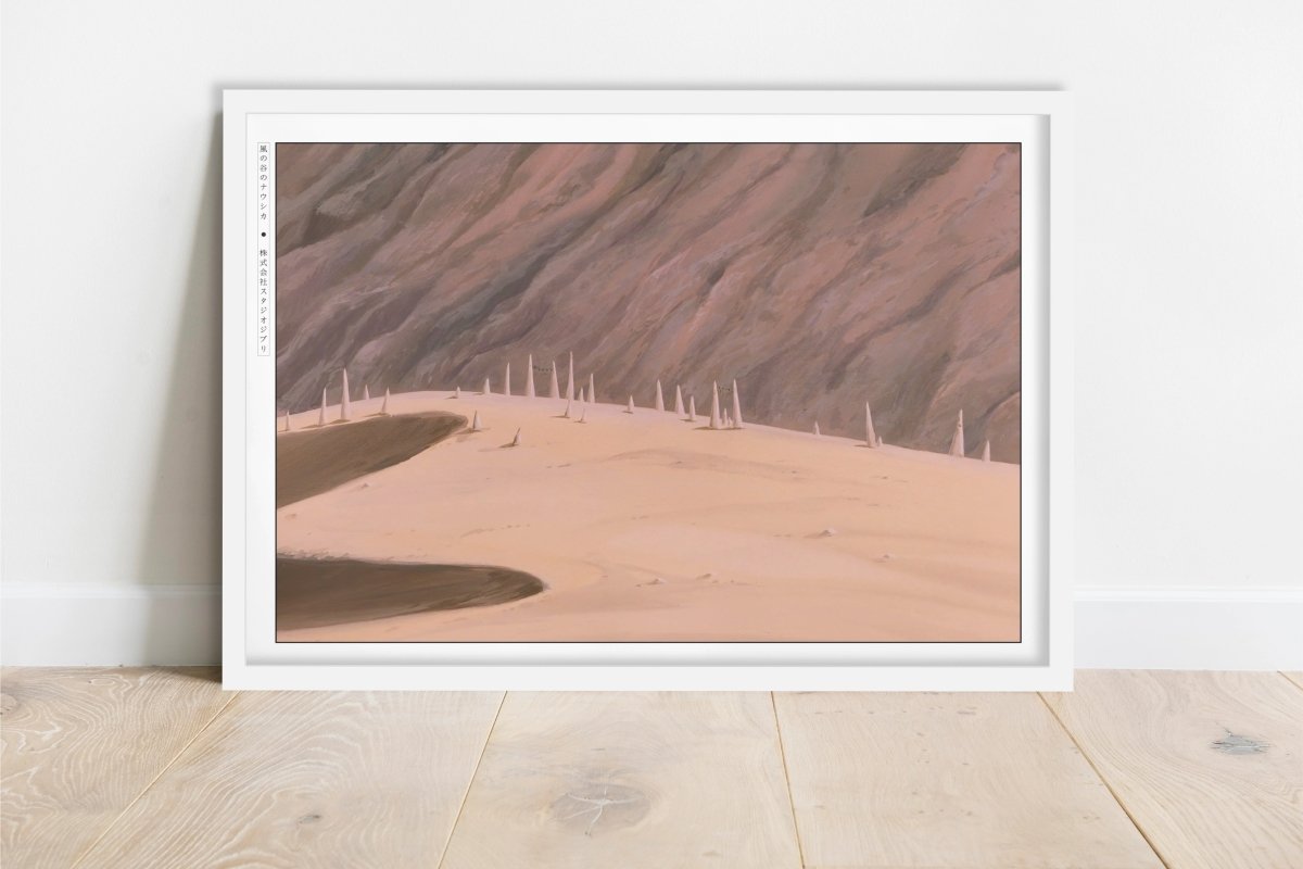 Studio Ghibli - Silent Earth - Art Only - White Frame