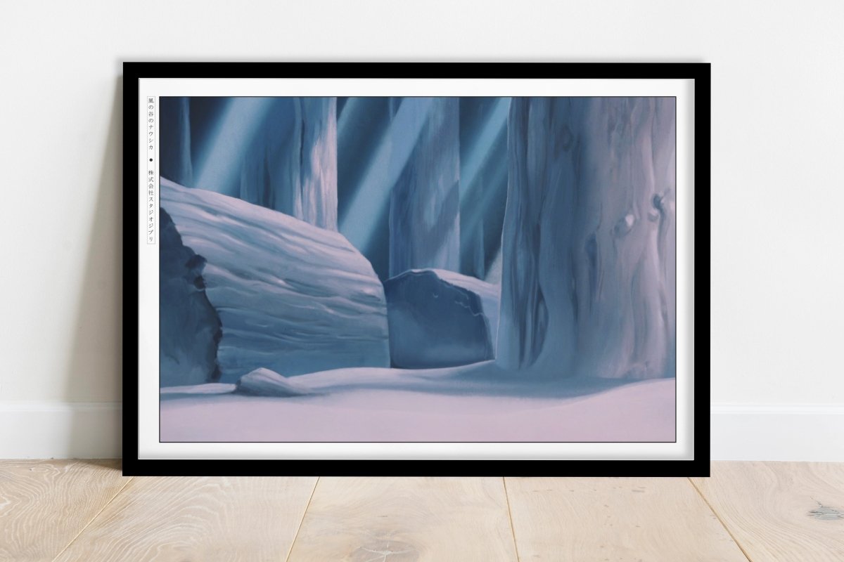 Studio Ghibli - Pale Forest - Art Only - Black Frame