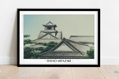 Studio Ghibli - The Fading Day - Artist Name - Black Frame