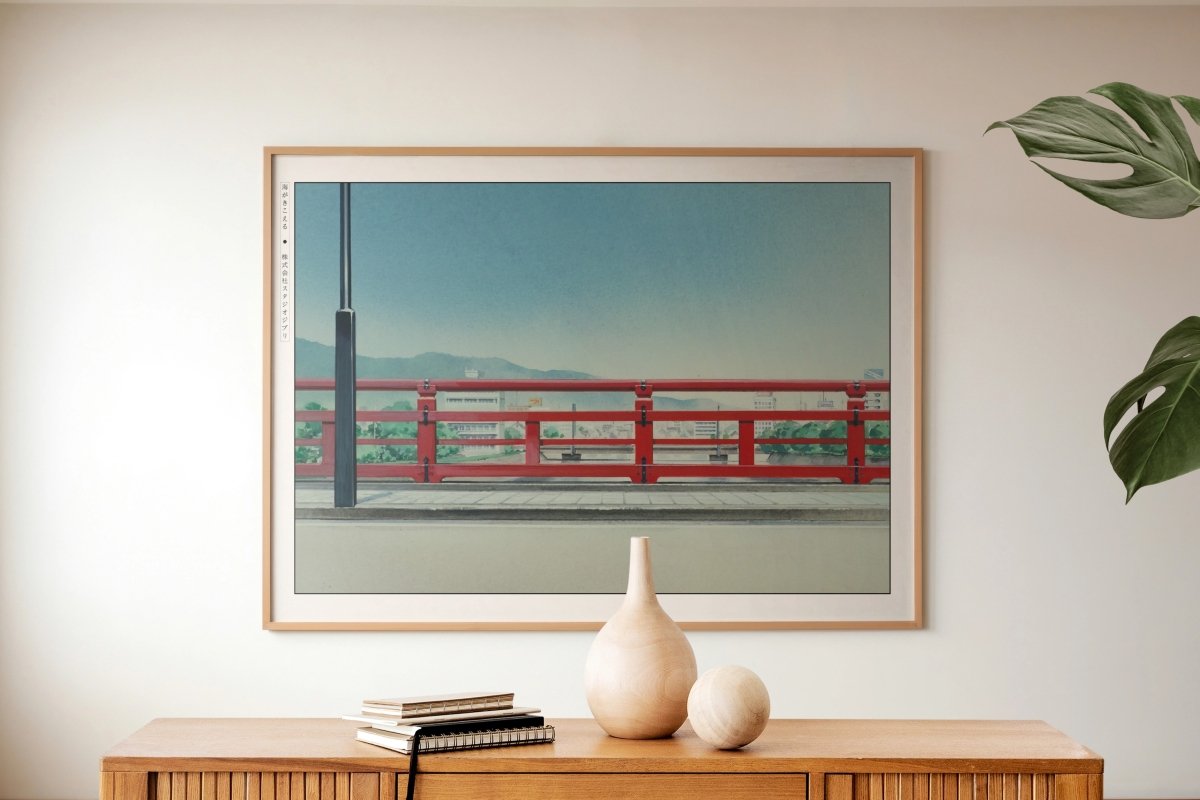 Studio Ghibli - Across the Bridge - Art Only with Decor