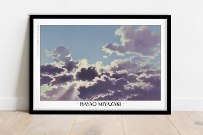 Studio Ghibli - First Light - Artist Name - Black Frame