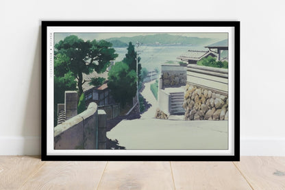Studio Ghibli - Long Walk Home - Art Only - Black Frame