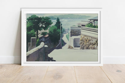 Studio Ghibli - Long Walk Home - Art Only - White Frame