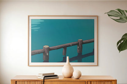 Studio Ghibli - Blue Ocean - Art Only with Decor