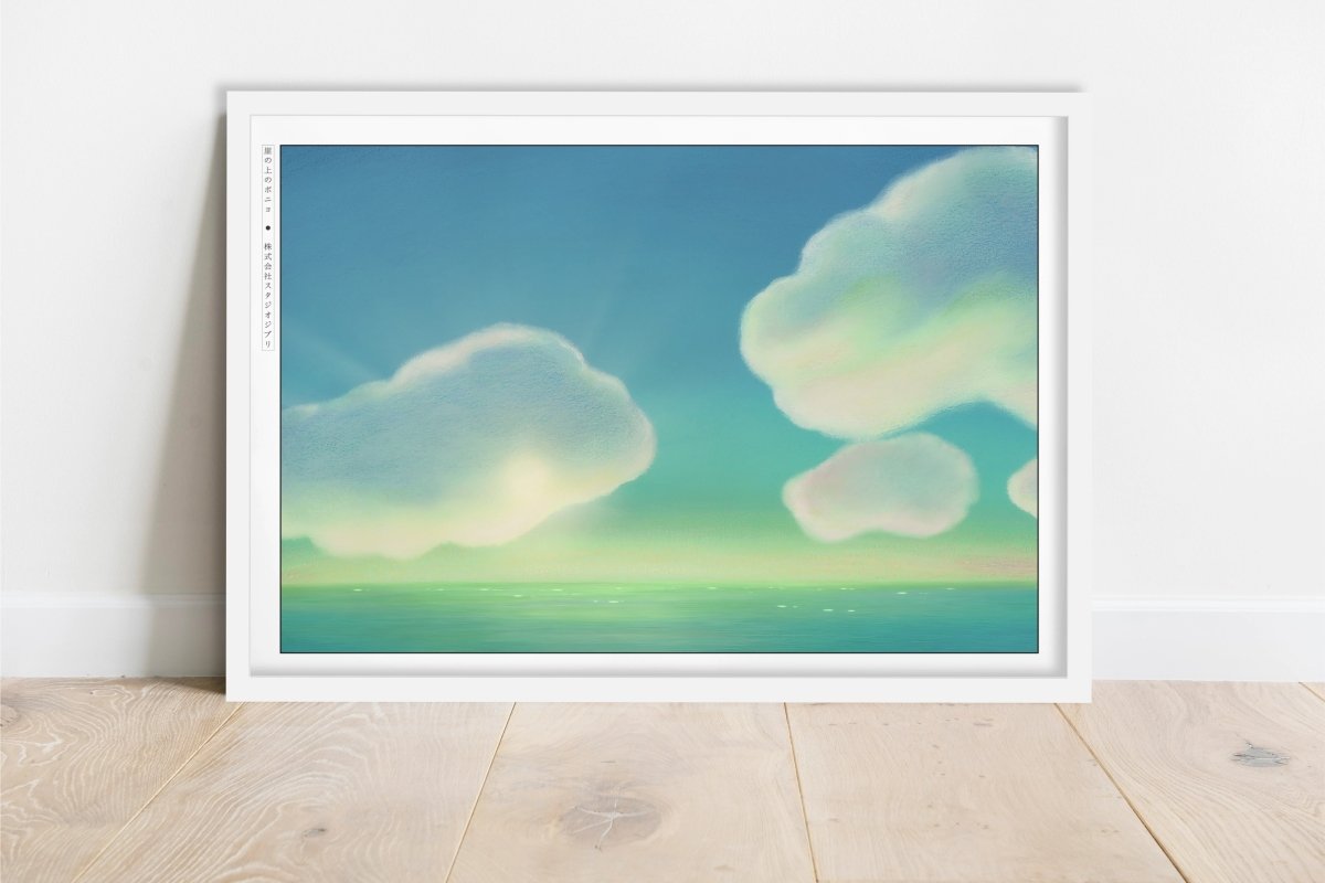 Studio Ghibli - Day Break - Art Only - White Frame