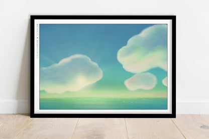 Studio Ghibli - Day Break - Art Only - Black Frame