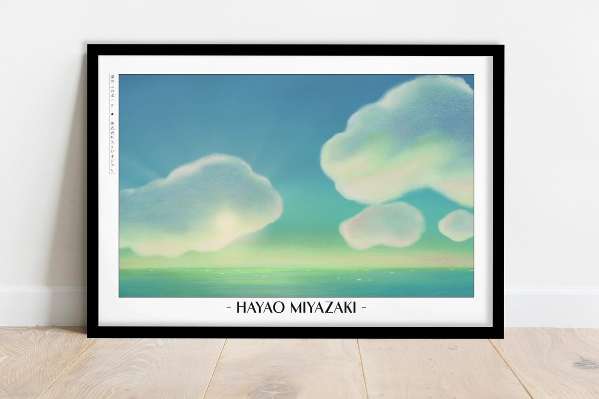 Studio Ghibli - Day Break - Artist Name - Black Frame