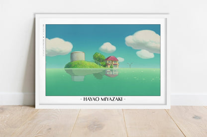 Studio Ghibli - Endless Horizon - Artist Name - White Frame