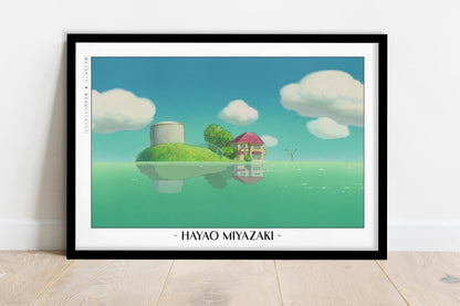 Studio Ghibli - Endless Horizon - Artist Name - Black Frame