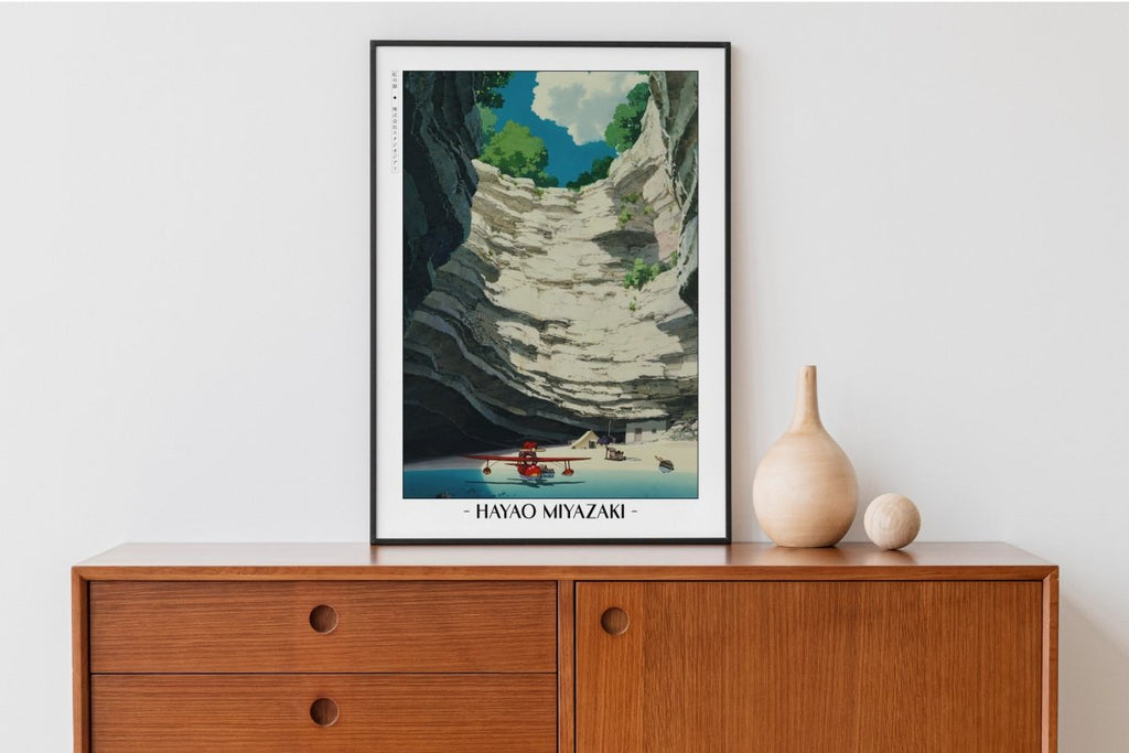 Studio Ghibli - The Scarlet Plane - Artist Name with Decor