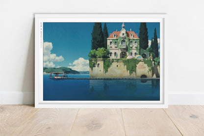 Studio Ghibli - Between Clouds & Waves - Art Only - White Frame