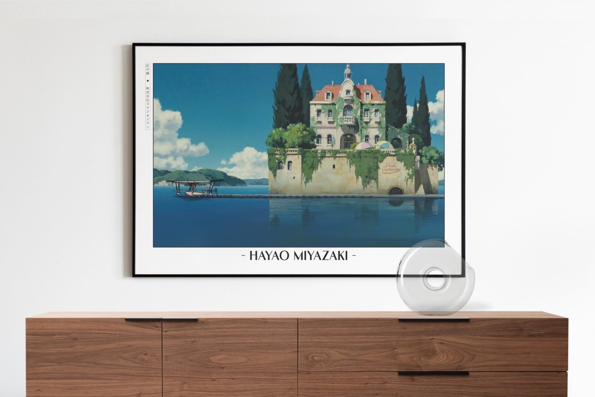 Studio Ghibli - Between Clouds & Waves - Artist Name with Decor