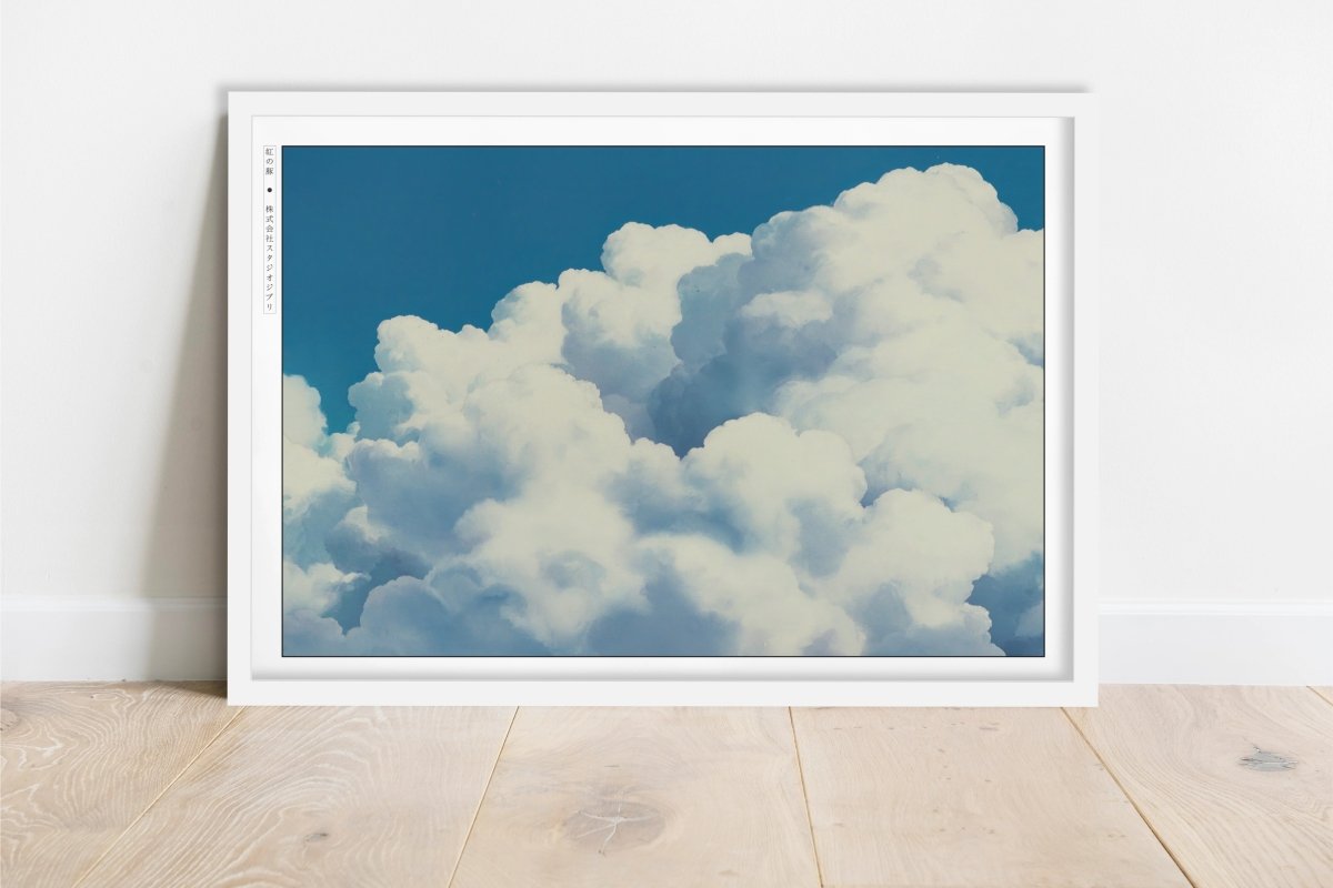 Studio Ghibli - Cloud of Dreams - Art Only - White Frame