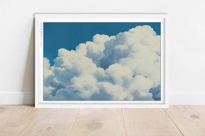 Studio Ghibli - Cloud of Dreams - Art Only - White Frame