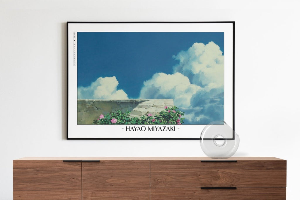 Studio Ghibli - Gentle Sky - Artist Name with Decor