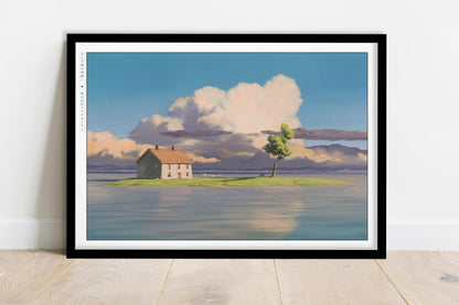 Studio Ghibli - The Forgotten Cottage - Art Only - Black Frame