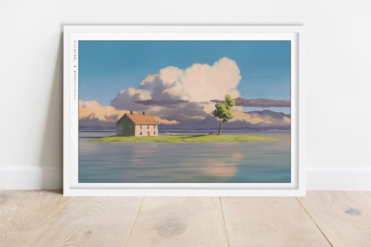 Studio Ghibli - The Forgotten Cottage - Art Only - White Frame