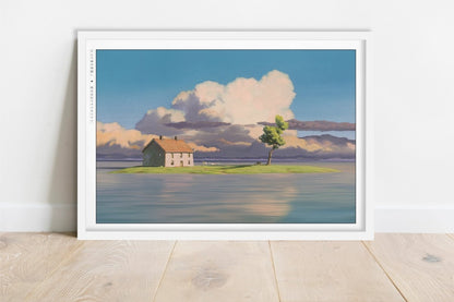 Studio Ghibli - The Forgotten Cottage - Art Only - White Frame