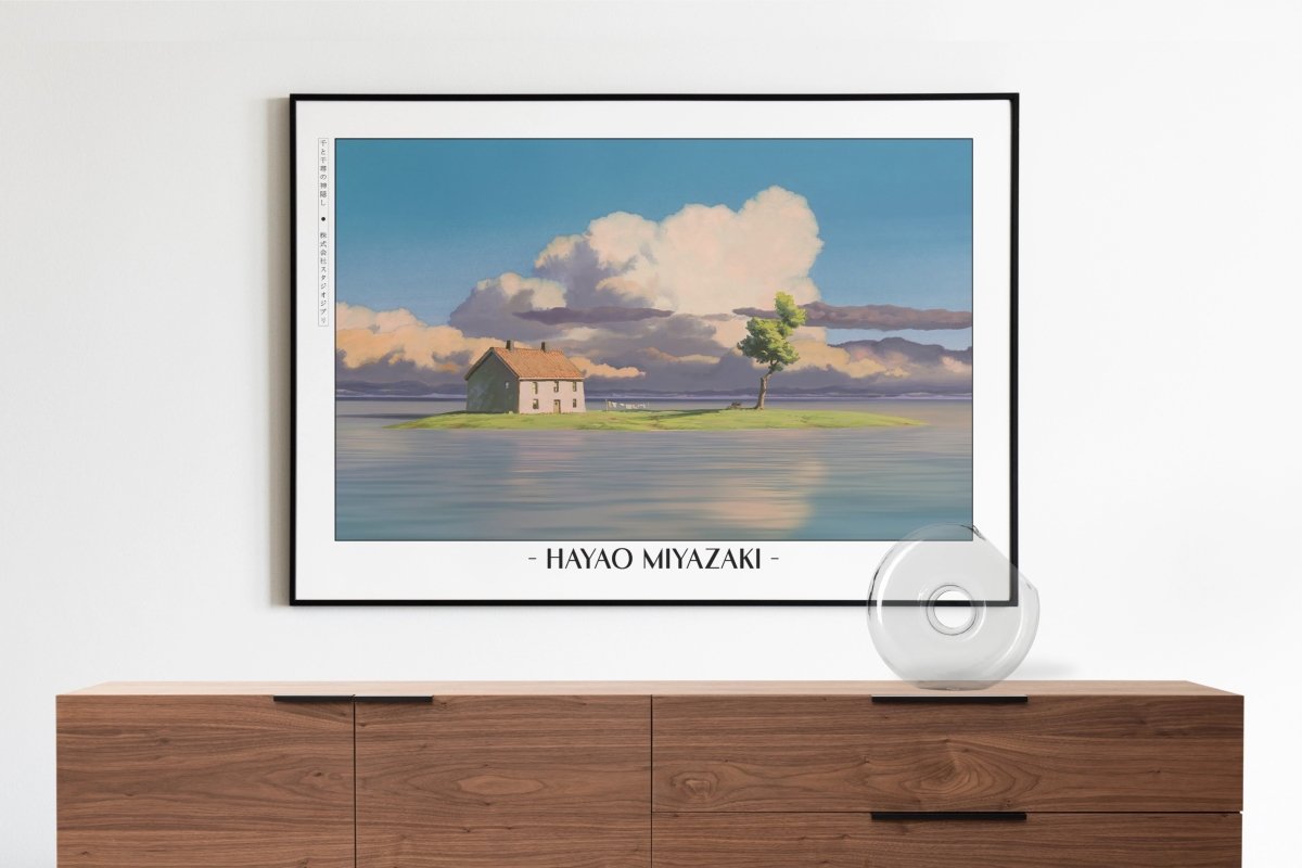 Studio Ghibli - The Forgotten Cottage - Artist Name with Decor