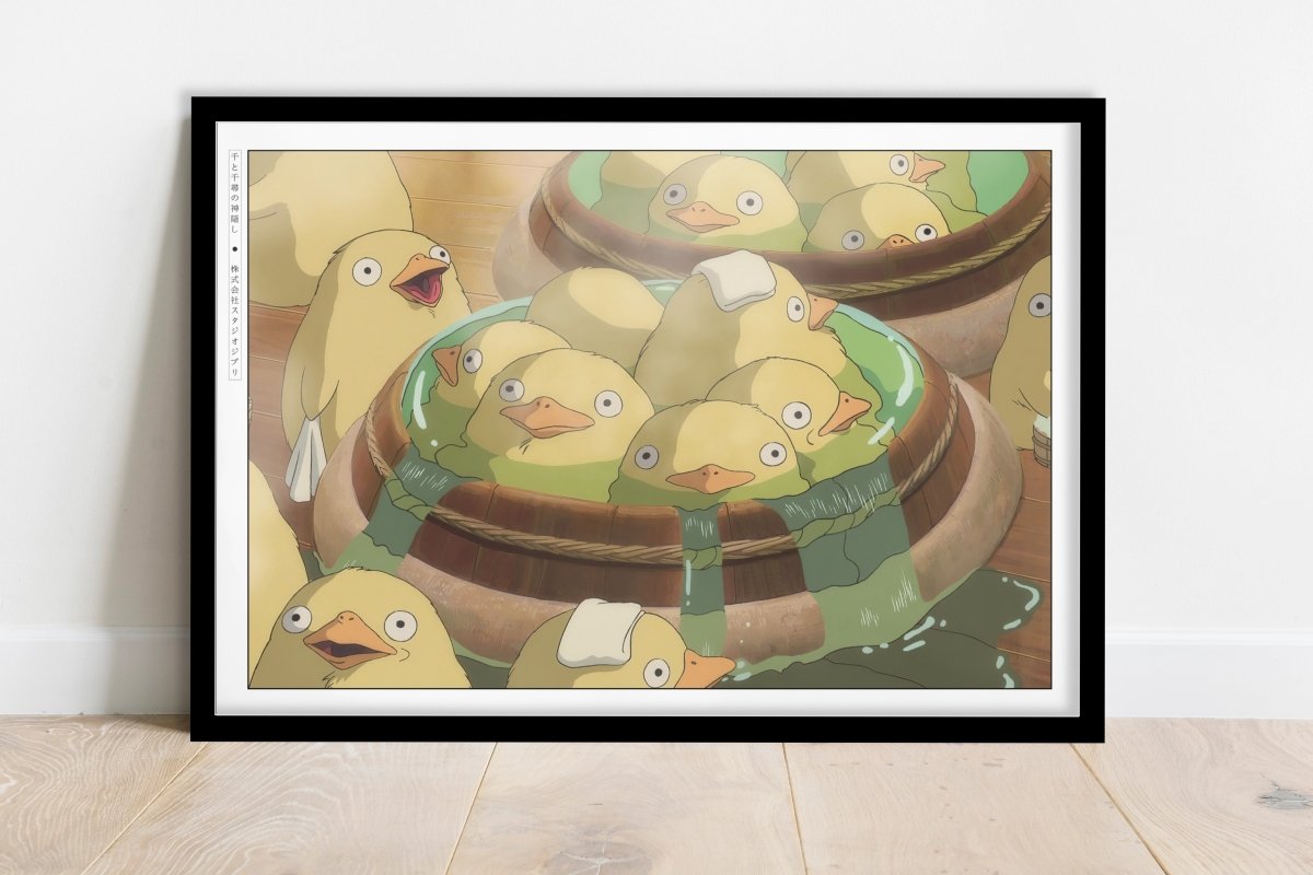 Studio Ghibli - Clean Ducks - Art Only - Black Frame