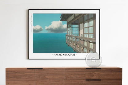 Studio Ghibli - The Sea Beyond - Artist Name with Decor