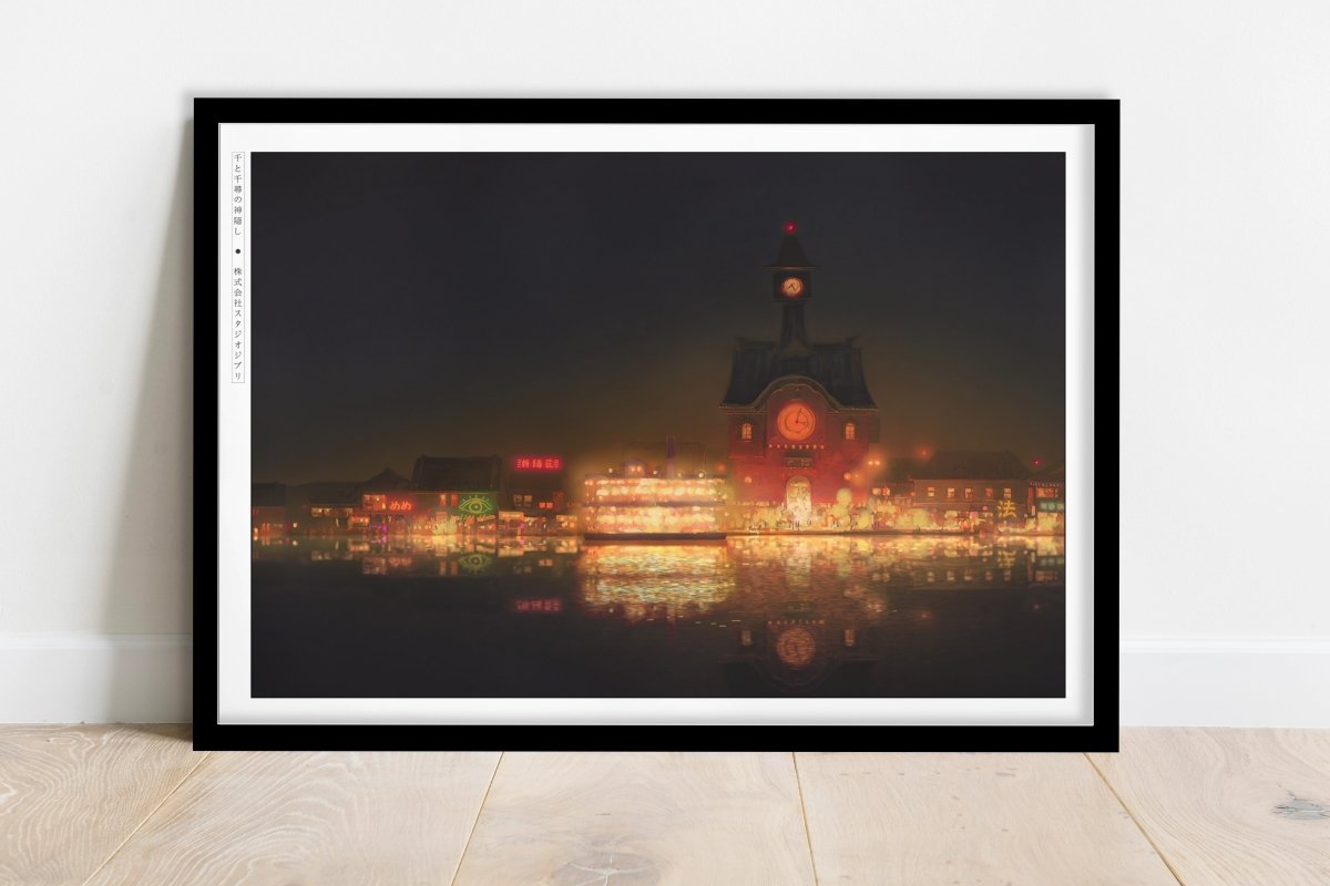 Studio Ghibli - Lost in the Glow - Art Only - Black Frame