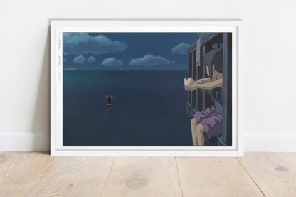 Studio Ghibli - Journey to Nowhere - Art Only - White Frame