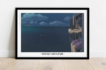 Studio Ghibli - Journey to Nowhere - Artist Name - Black Frame