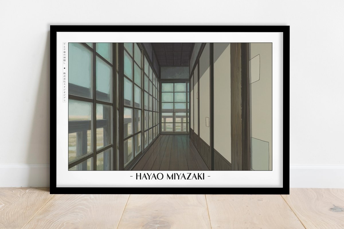 Studio Ghibli - Another World - Artist Name - Black Frame