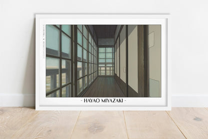 Studio Ghibli - Another World - Artist Name - White Frame