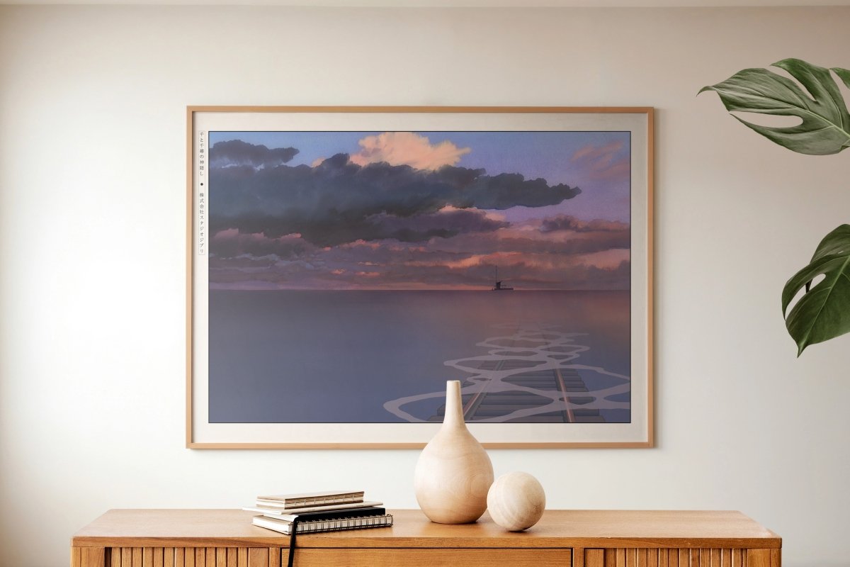 Studio Ghibli - Beneath the Red Sky - Art Only with Decor