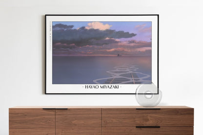 Studio Ghibli - Beneath the Red Sky - Artist Name with Decor