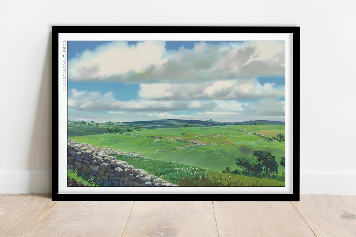 Studio Ghibli - Broken Land - Art Only - Black Frame