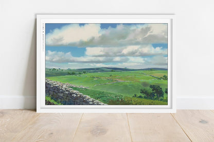 Studio Ghibli - Broken Land - Art Only - White Frame