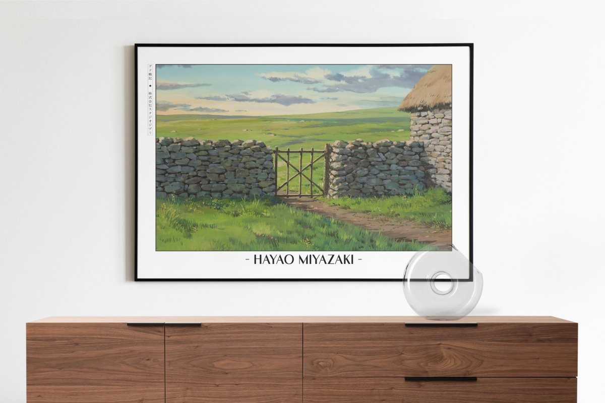 Studio Ghibli - Gated Horizon - Artist Name with Decor