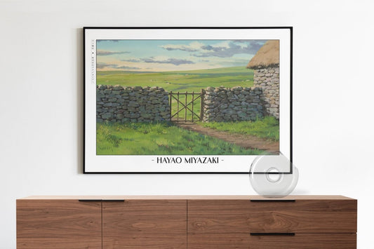 Studio Ghibli - Gated Horizon - Artist Name with Decor
