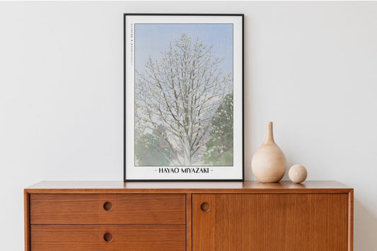 Studio Ghibli - Under the Silver Sky - Artist Name with Decor