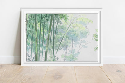 Studio Ghibli - Whisper of the Bamboo Grove - Art Only - White Frame