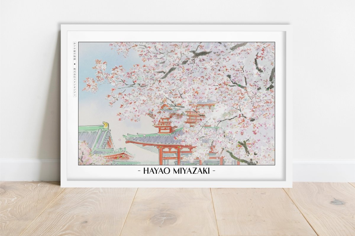 Studio Ghibli - Hidden Princess - Artist Name - White Frame