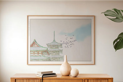 Studio Ghibli - Fleeting Beauty - Art Only with Decor
