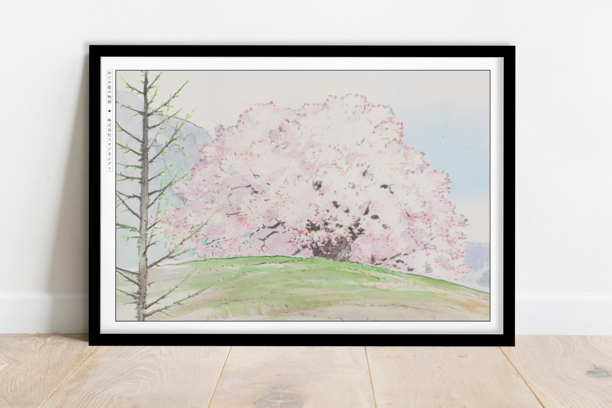 Studio Ghibli - Petals in the Wind - Art Only - Black Frame