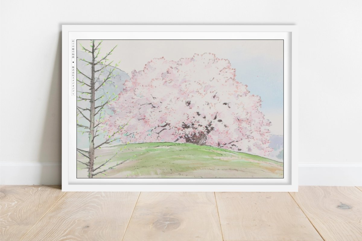 Studio Ghibli - Petals in the Wind - Art Only - White Frame