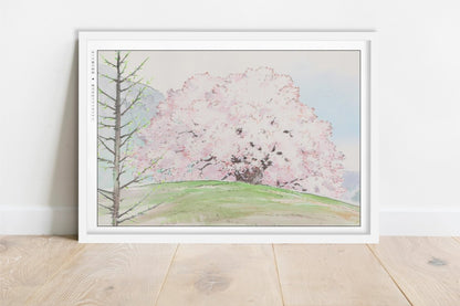 Studio Ghibli - Petals in the Wind - Art Only - White Frame