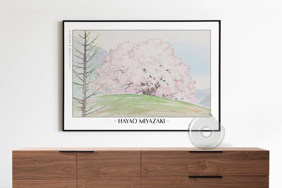 Studio Ghibli - Petals in the Wind - Artist Name with Decor