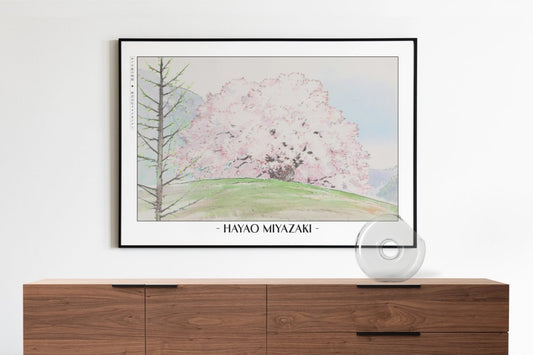 Studio Ghibli - Petals in the Wind - Artist Name with Decor