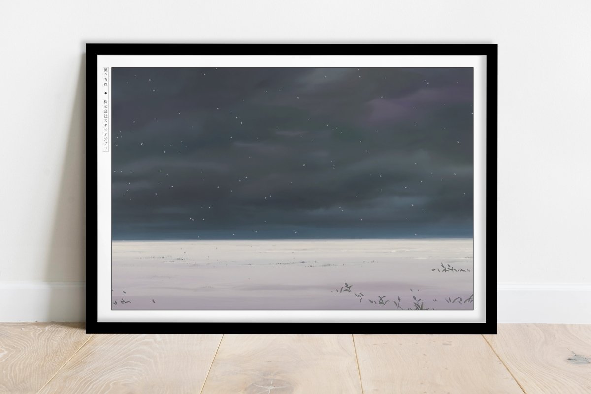 Studio Ghibli - Horizon's Edge - Art Only - Black Frame