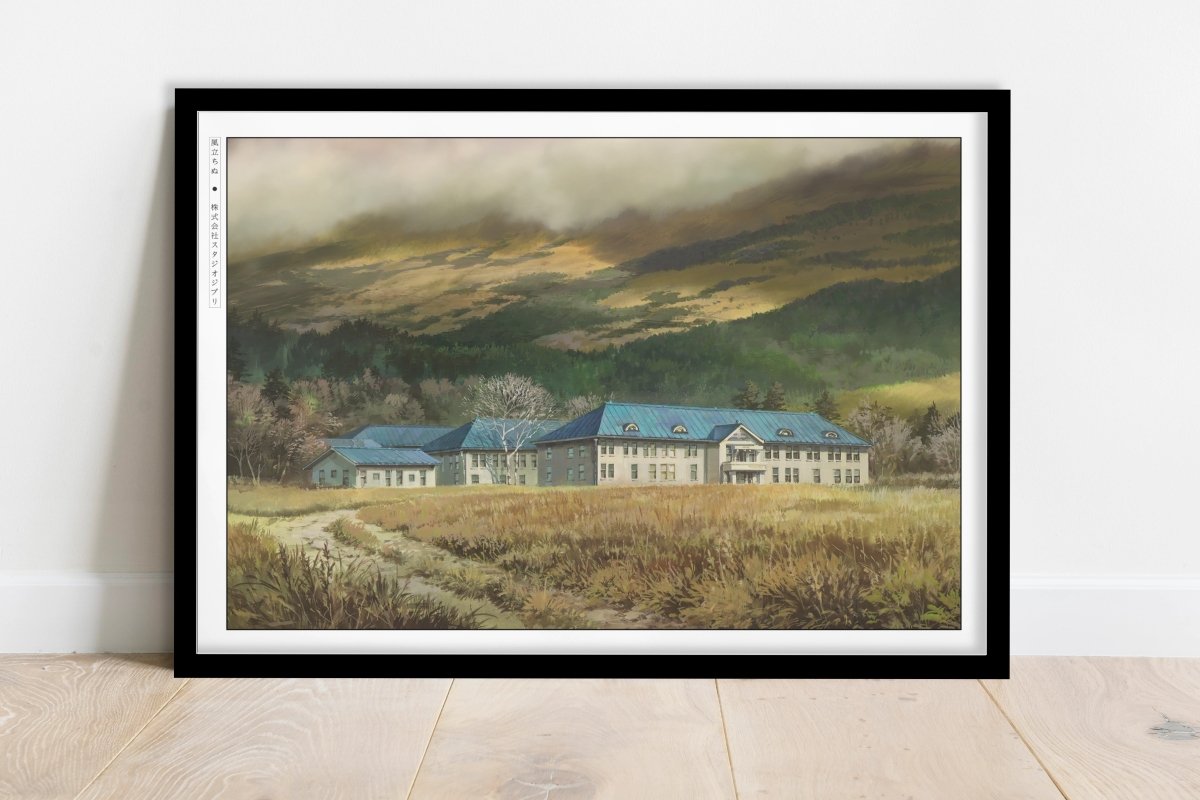 Studio Ghibli - Manor in the Wild - Art Only - Black Frame
