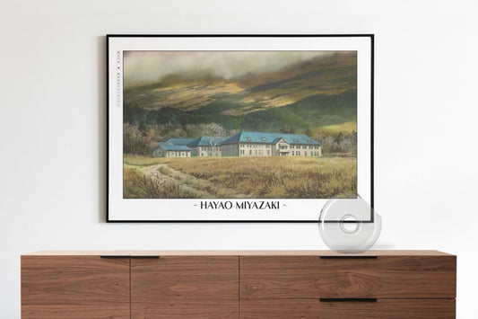 Studio Ghibli - Manor in the Wild - Artist Name with Decor